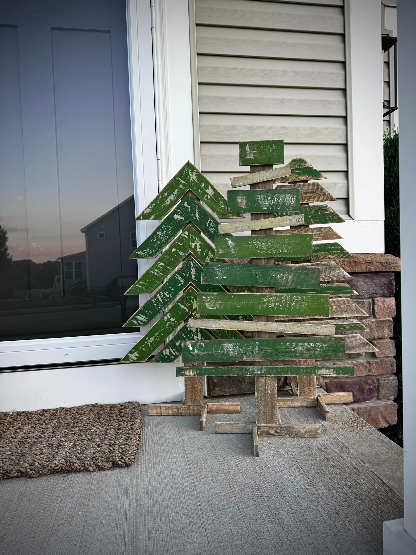 Recycled Wood Trees with Stands – Rust & Cinder