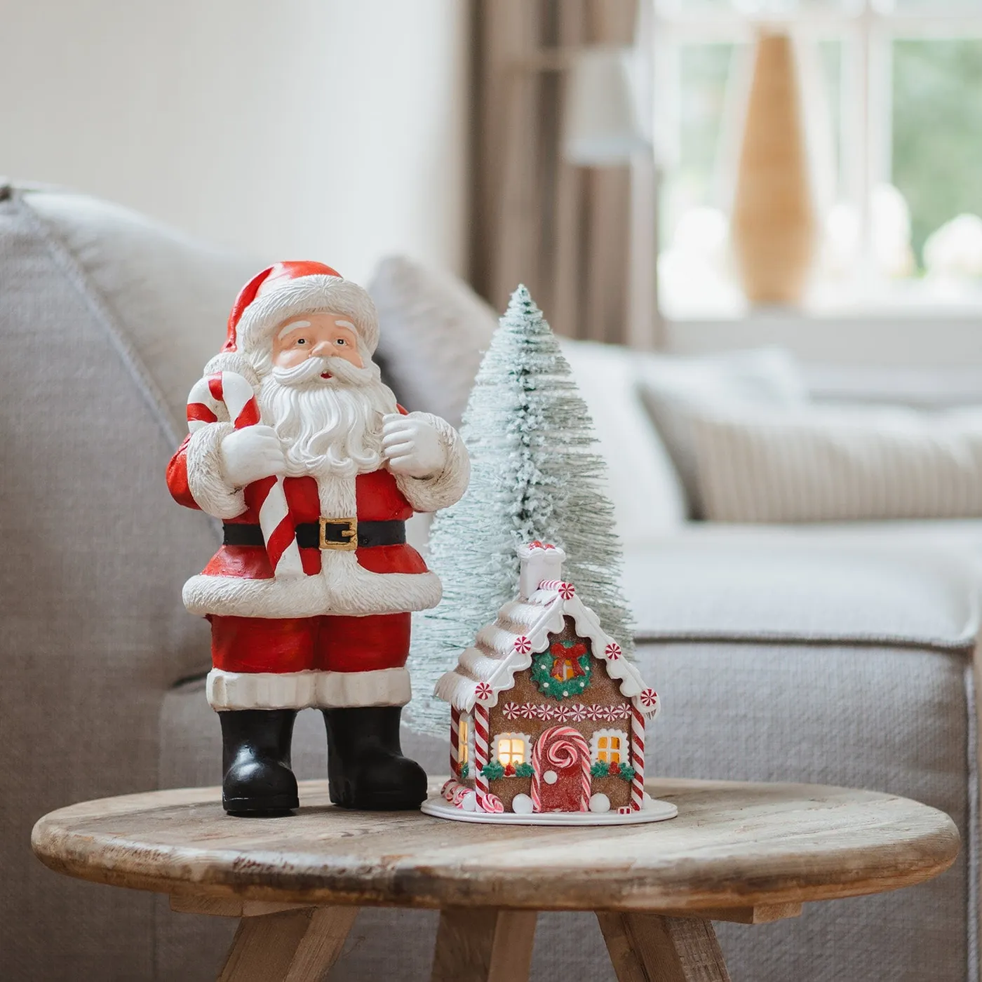Red Santa figurine 36 cm | It's all about Christmas
