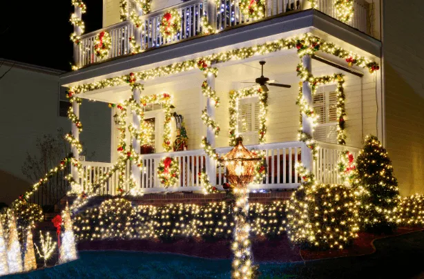 Residential Christmas Light Installation - Cameron Park, CA