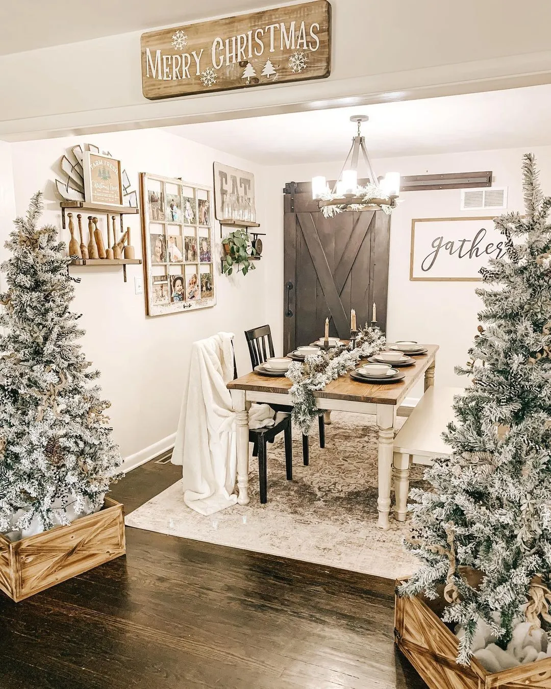 Rustic Christmas Decorations Gathered from Instagram