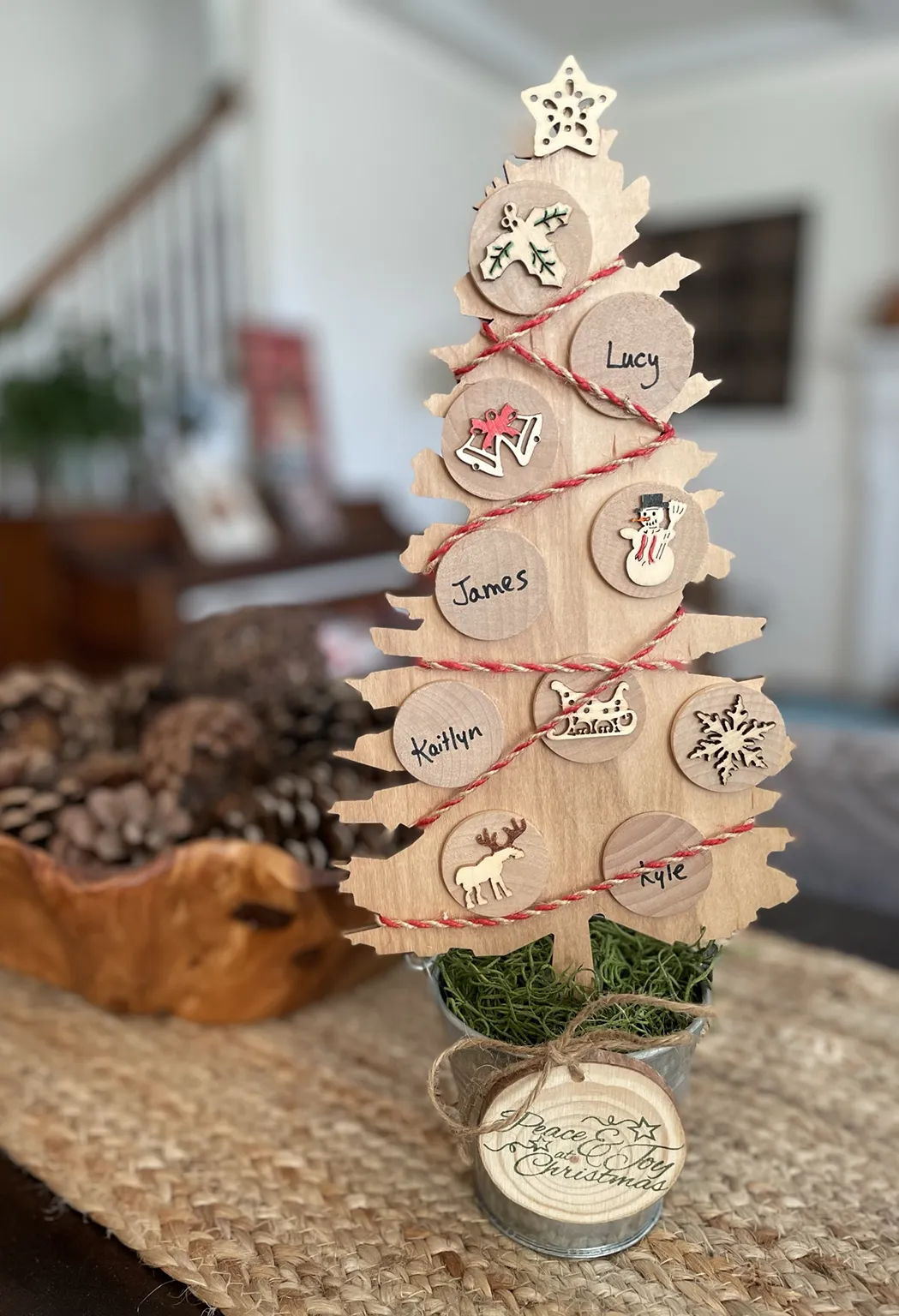 Rustic Family Christmas Tree, Craft Kit | FamilyTreeTraditions