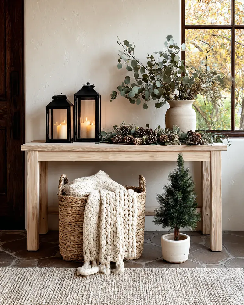 🌟 Scandinavian Christmas Entryway: Welcome Guests with Hygge!