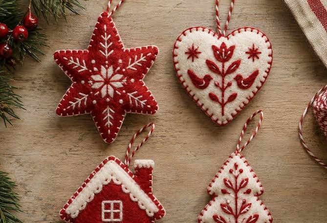Scandinavian-Inspired Felt Christmas Decoration Workshop with Artist Olivia Beckwith - Eco Park, Porthtowan