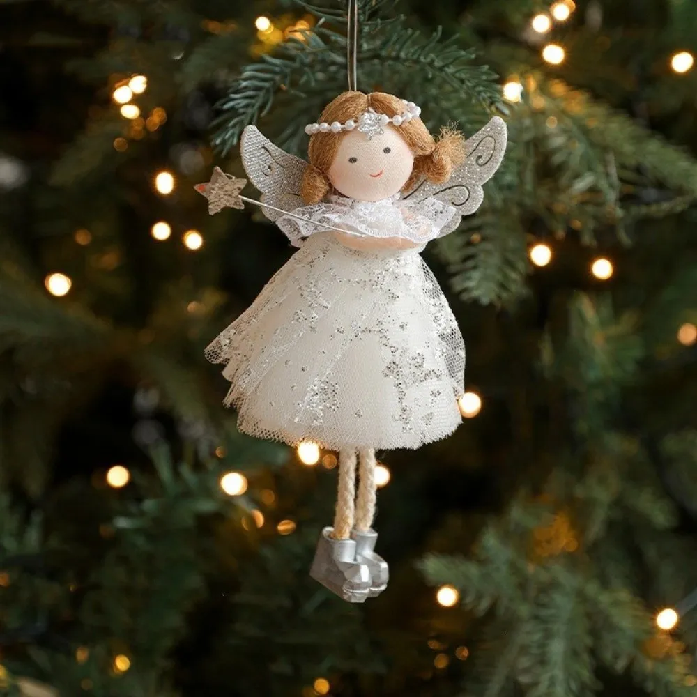 SEPTEMBERHL Christmas Angel Girl Ornament, Fabric Tulle Skirt Xmas Tree  Angel Pendant, Holiday Accessory Pearl Decor Wing Design Handmade Angel  Girl Hanging Pendant Home Decor | Shopee Philippines