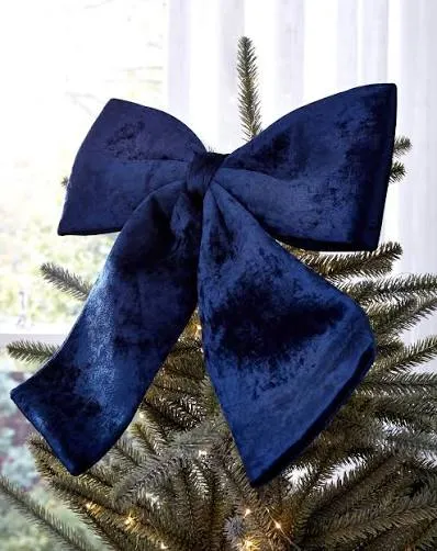 Set of 6 Velvet Bow Decorations | Ambrose Wilson