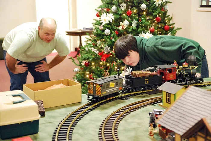 Setting up the train display