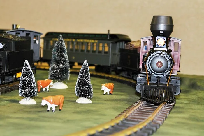 Setting up the train display