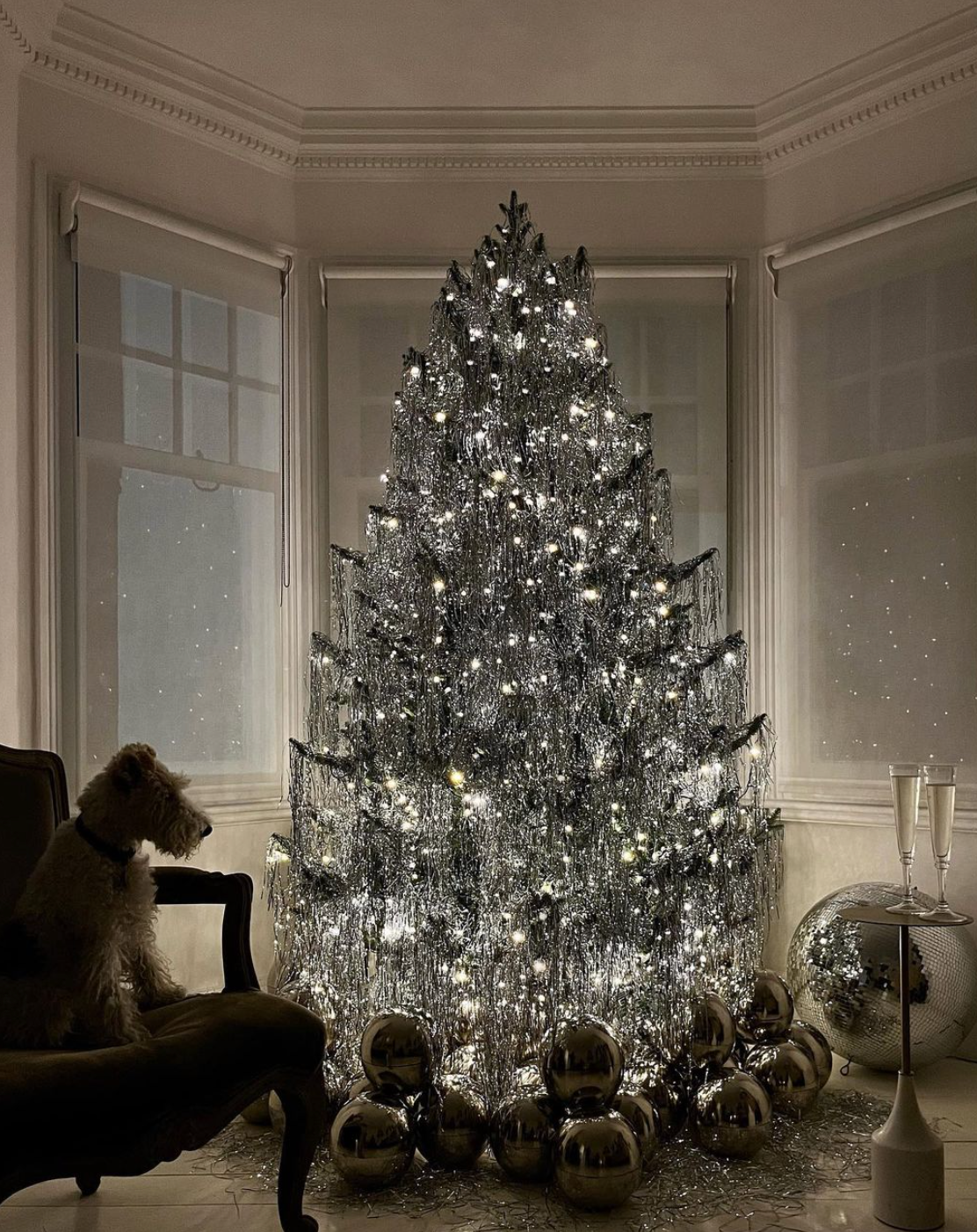 Silver Tinsel Christmas Tree Tinsel Covered Trees Are Back! Kelly Elko