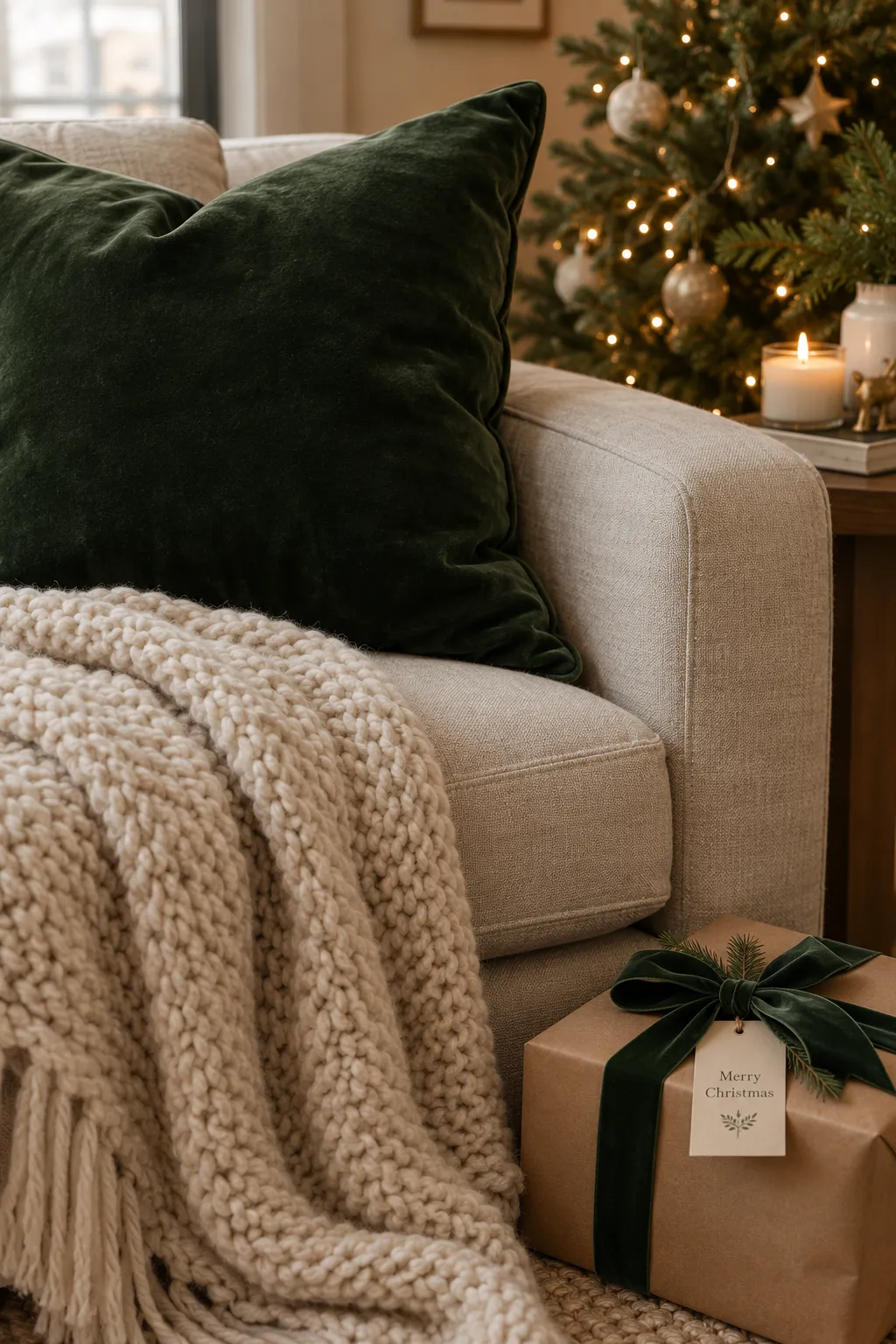 Small apartment Christmas decor ideas that save space
