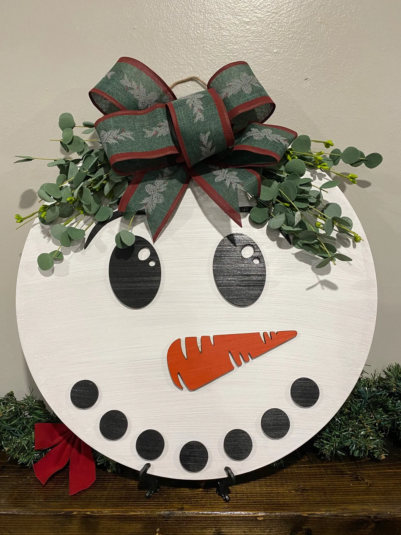 Snowman Door Hanger - 18' Round