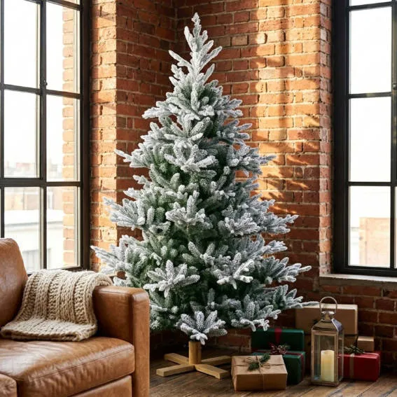 Snowy Artificial Christmas Trees | Santa's Valley