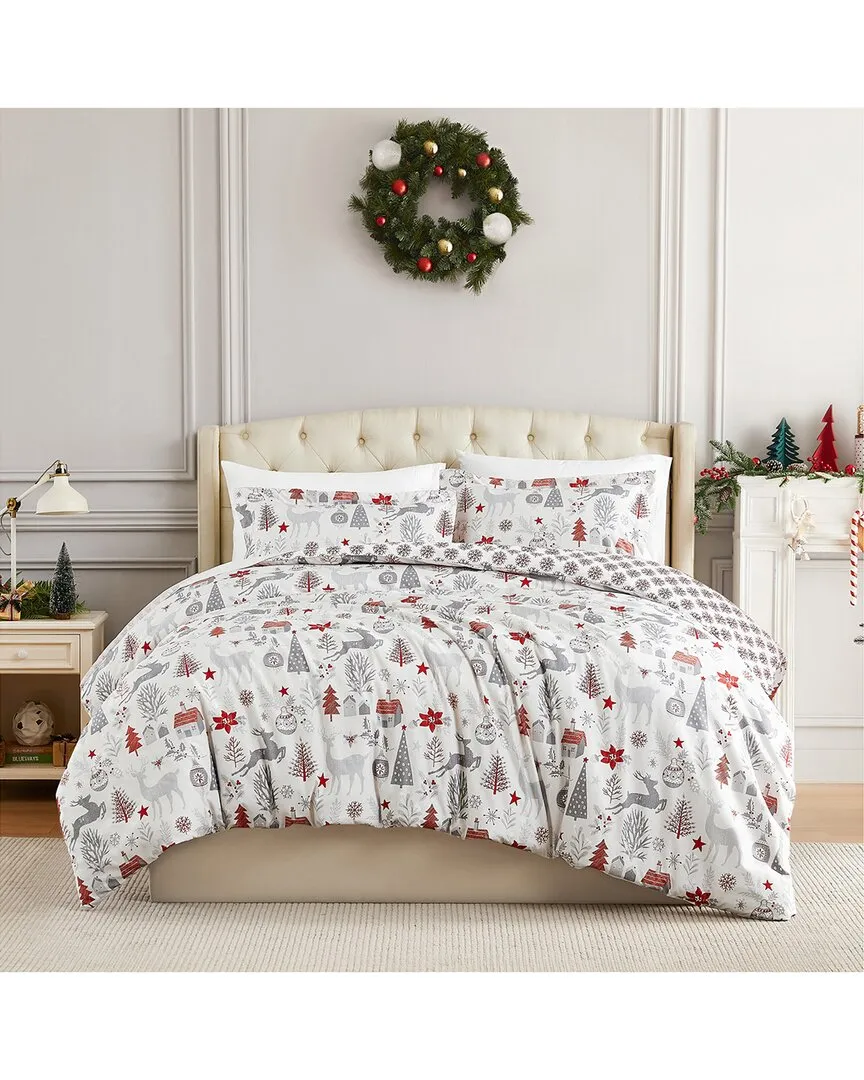 Southshore Fine Linens Holly Jolly Holiday Duvet Cover Set In Holly Jolly  Lane | ModeSens