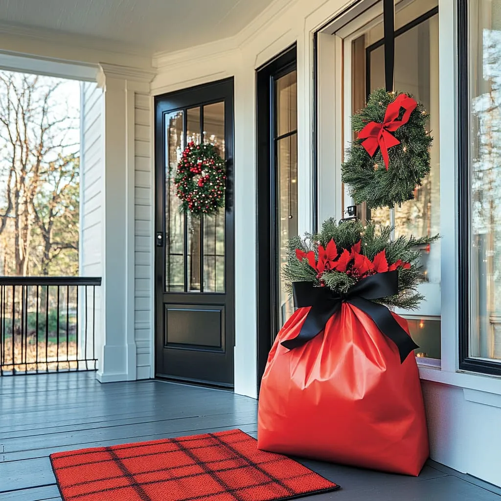 Stylish Front Door Christmas Decorating Ideas That Are Easy to Pull Off |  Fancy House Design