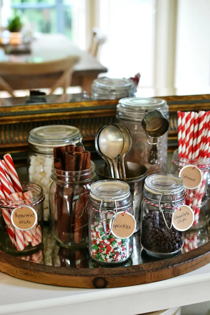 Tabletop Hot Cocoa Station