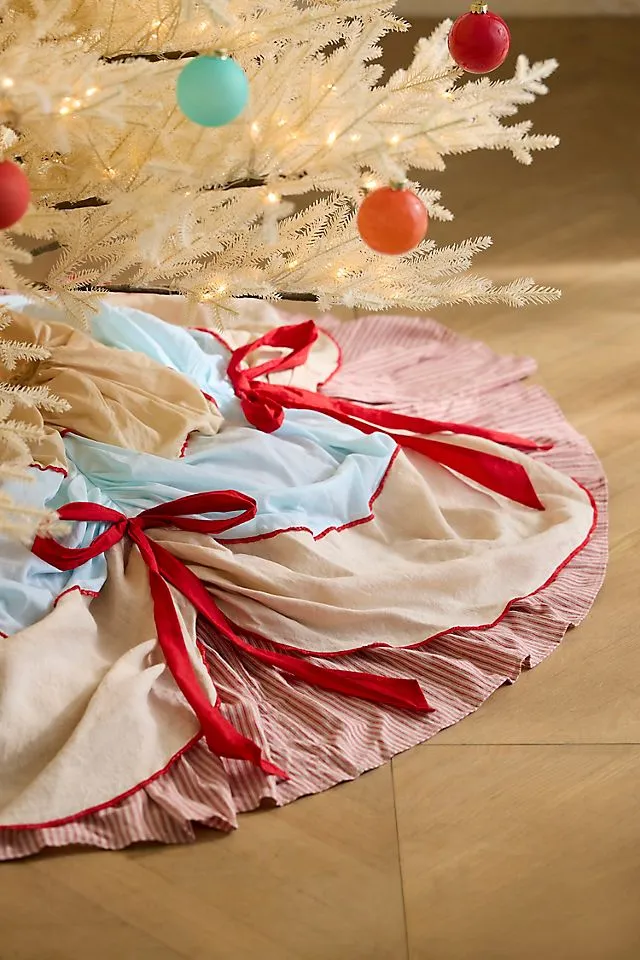 Terrain Draped Cotton Tree Skirt | Anthropologie