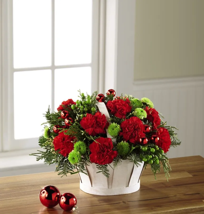 The FTD Winter Wishes Basket in Central Square, NY | Leaf & Stem