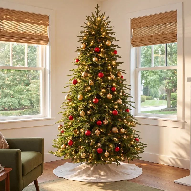 The Holiday Aisle® 7'5' H Green Realistic Artificial Fir Christmas Tree  with 800 Lights | AllModern