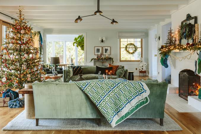 The OFFICIAL First Farmhouse Christmas! (+ A Great Ribbon Hack And My Dream  Color Palette) - Emily Henderson