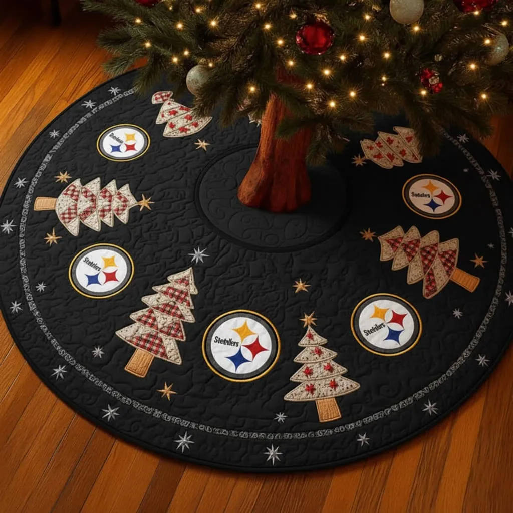 The Pittsburgh Steelers Tree Skirt: Dress the Halls in Black and Gold  Splendor | Families