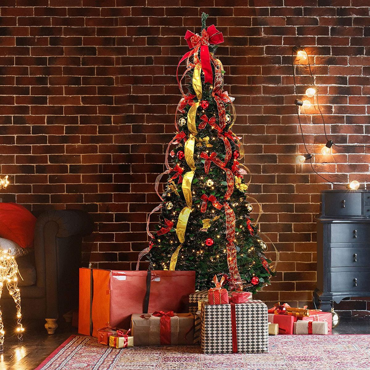 This pre-lit, fully decorated pop-up Christmas tree will have your house  ready for the holidays - It's a Southern Thing