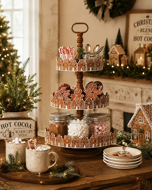 Tiered Tray Cake Stand Christmas How To Style A Tiered Tray To Bring  Christmas Magic To