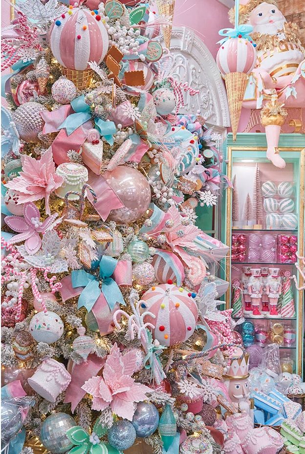Using Gorgeous Pastel Flowers in Your Christmas Tree Designs - Decorator's  Warehouse