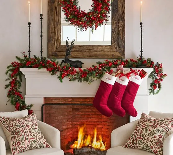 Velvet Stockings & Stocking Holders | Pottery Barn