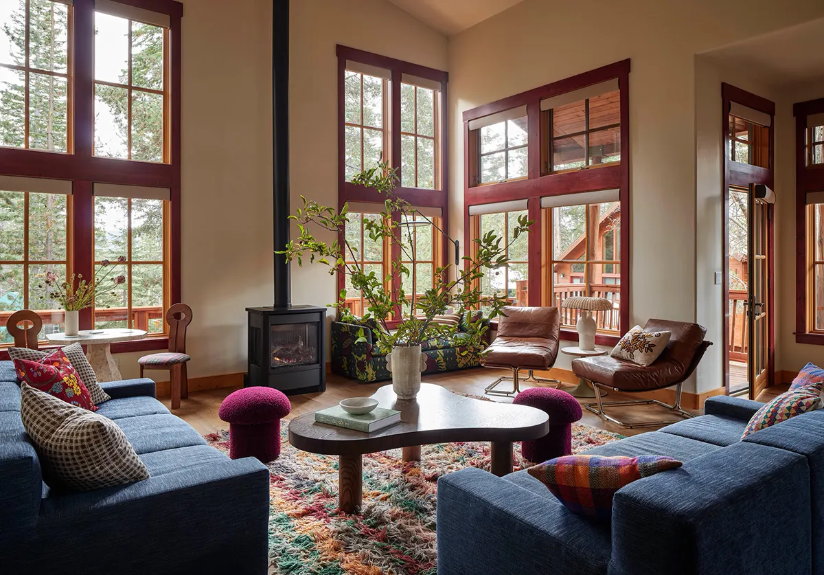 Vibrant design reflecting the outdoors: alpine lodge in California 〛 ◾ Photos ◾ Ideas ◾ Design