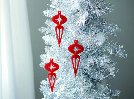 Vintage Modern Christmas Tree Topper Mid Century Modern Christmas Ornament,  Retro Christmas, Vintage Style Ornaments, Atomic Ornaments, Vintage  Christmas
