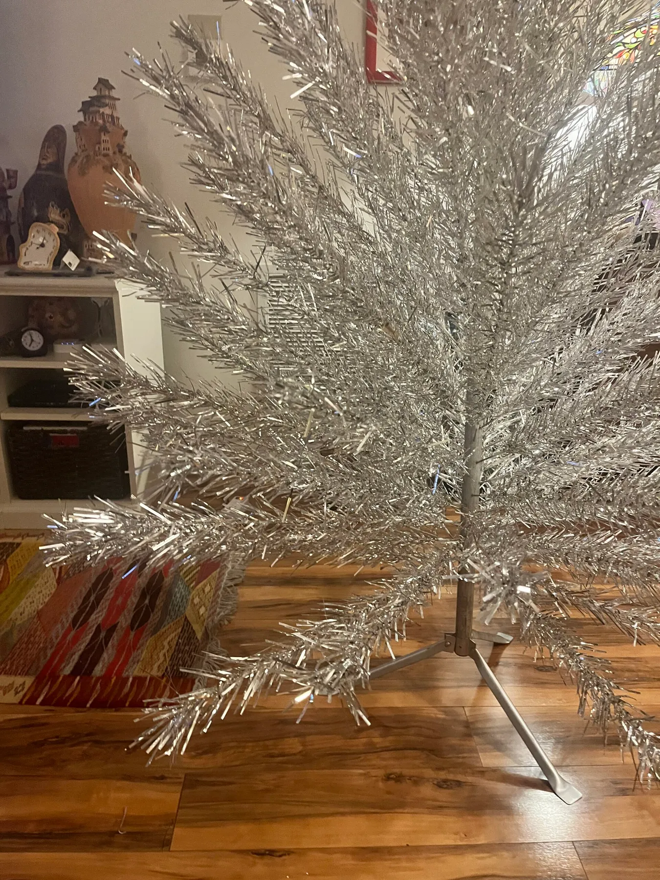 Vintage Restored 7 Foot Sparkler Aluminum Christmas Tree 118 Branches - Aluminum  Christmas Trees