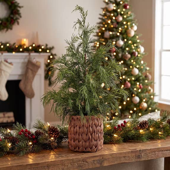 Walmart's $14 Shaggy Cypress Tree Is a Dream for Boho Holiday Decor - AOL