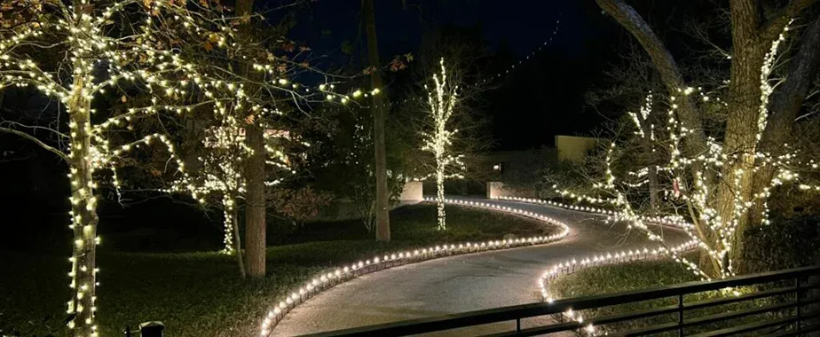 Ways To Use Christmas Lights In Outdoor Areas All Year Round - Higher Ground Lawn Care & Lighting