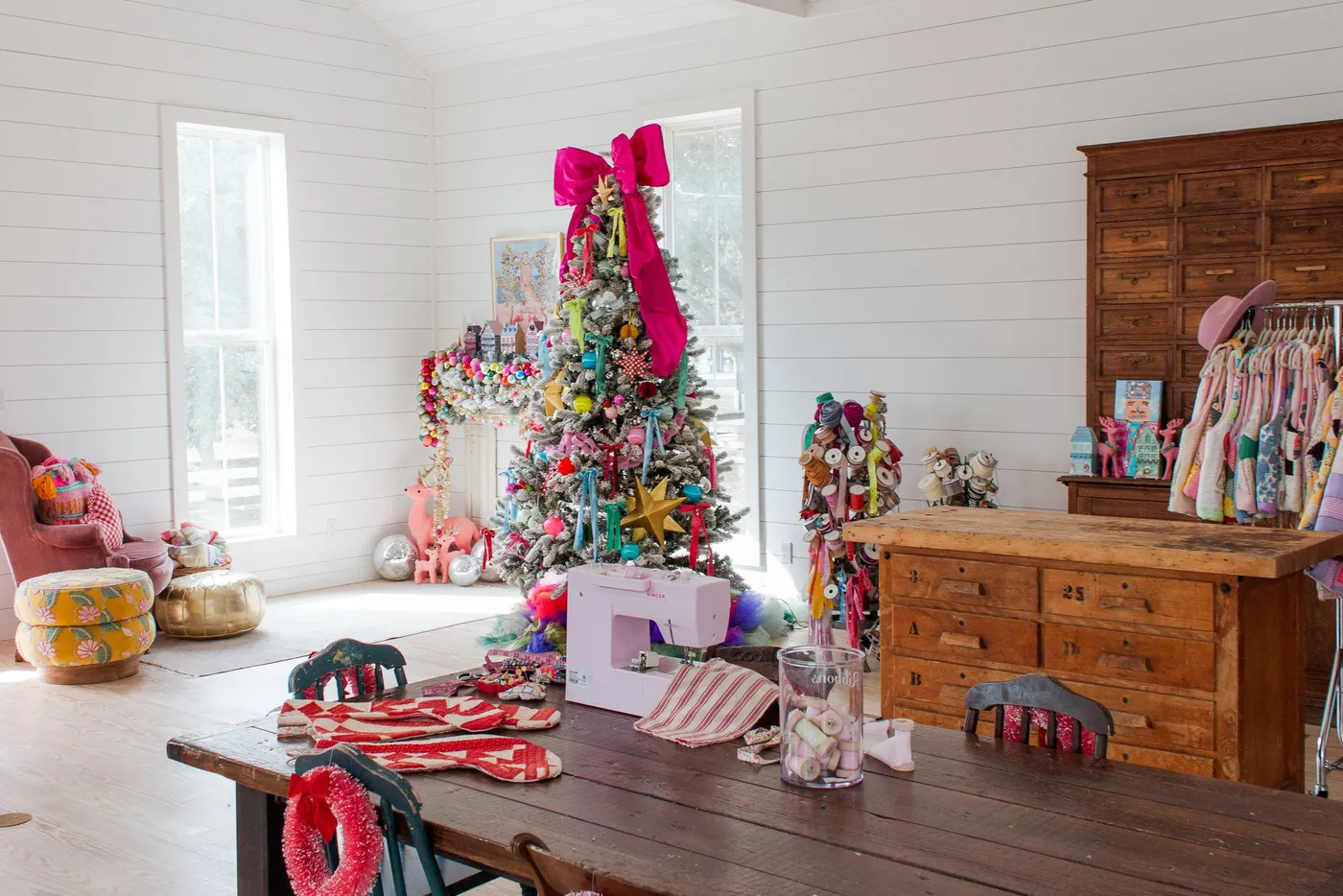 Whimsical Cottage Christmas Craft Studio Tour — Country Peony