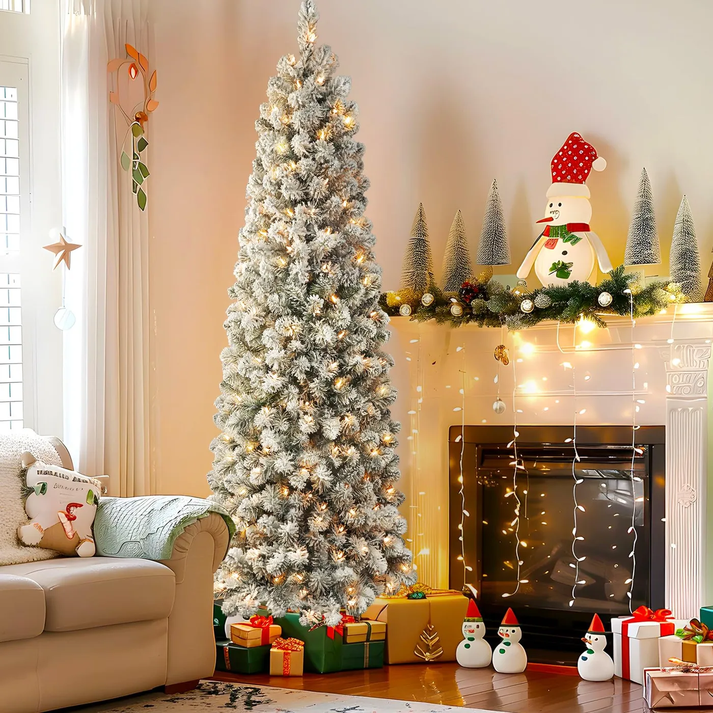 White Christmas Trees