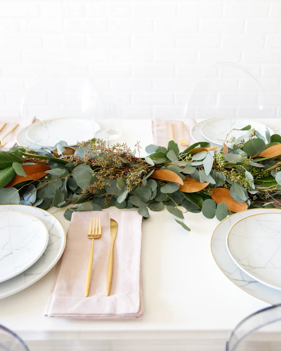 Winter Magnolia Greenery Runner - 3ft — Paris312