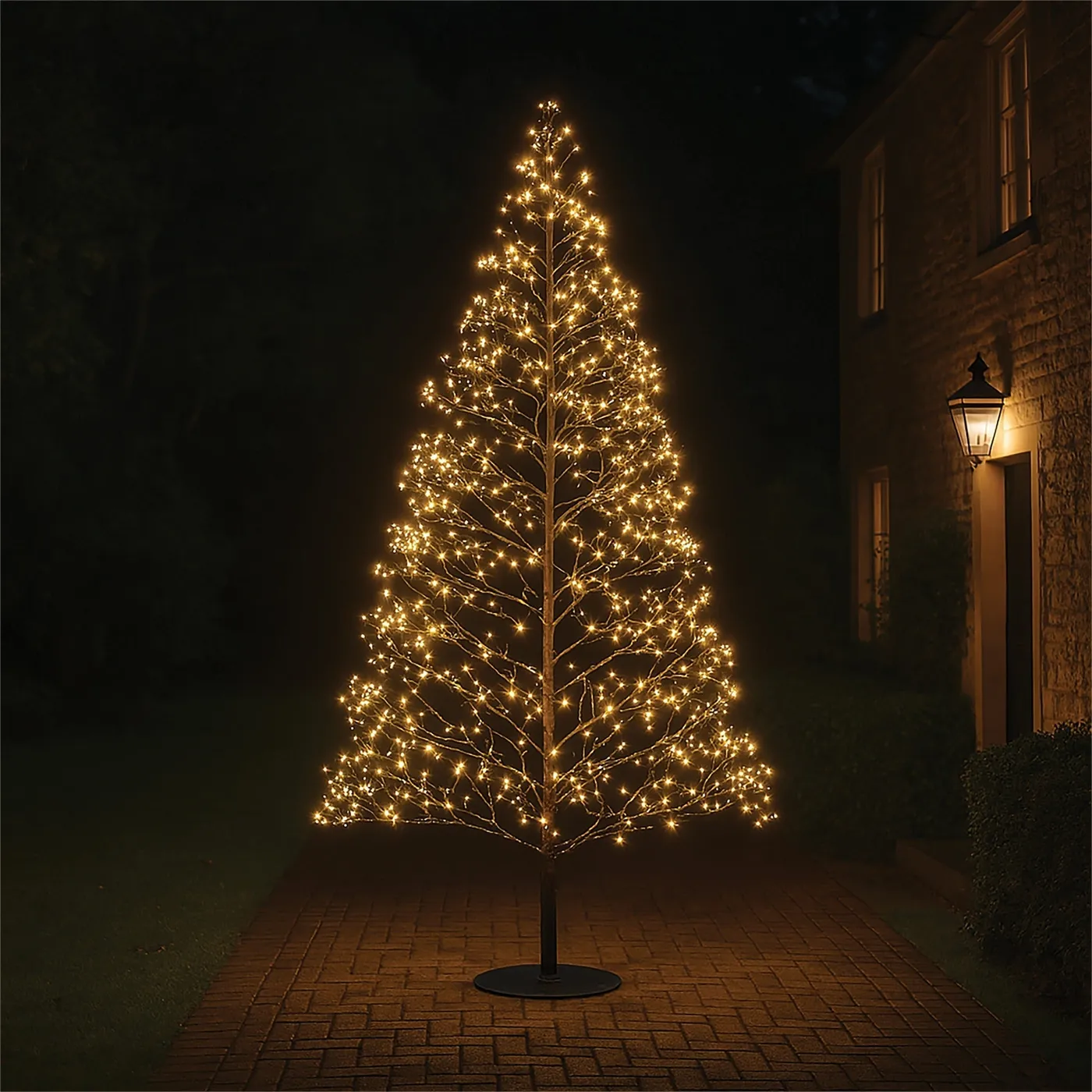 Xmas Haus Gold LED Black Firework Christmas Tree – 1.8m or 2.1m with 2 –  Home & Garden Extras