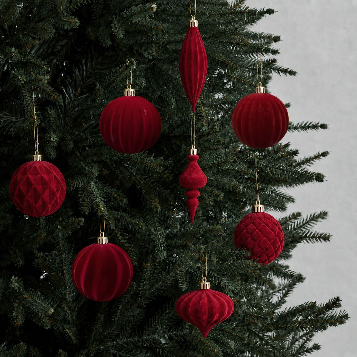 Yuletide Heirloom Set Red – Christmas Baubles by Masons Home Decor